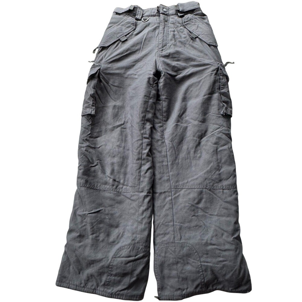 E408 Size Large Boys Black 100% Nylon Adjustable‎ Waist Boot Snow Ski Pants